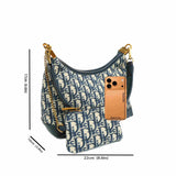 Bolso de hombro pequeño bordado