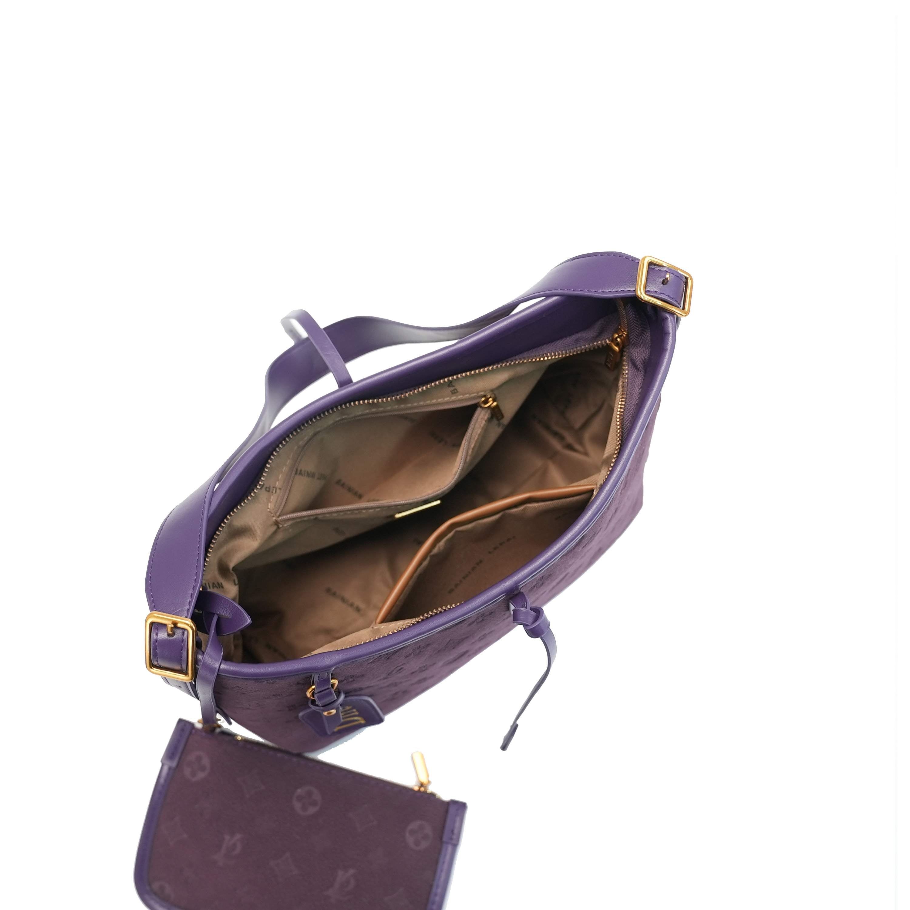 Bolso de hombro morado