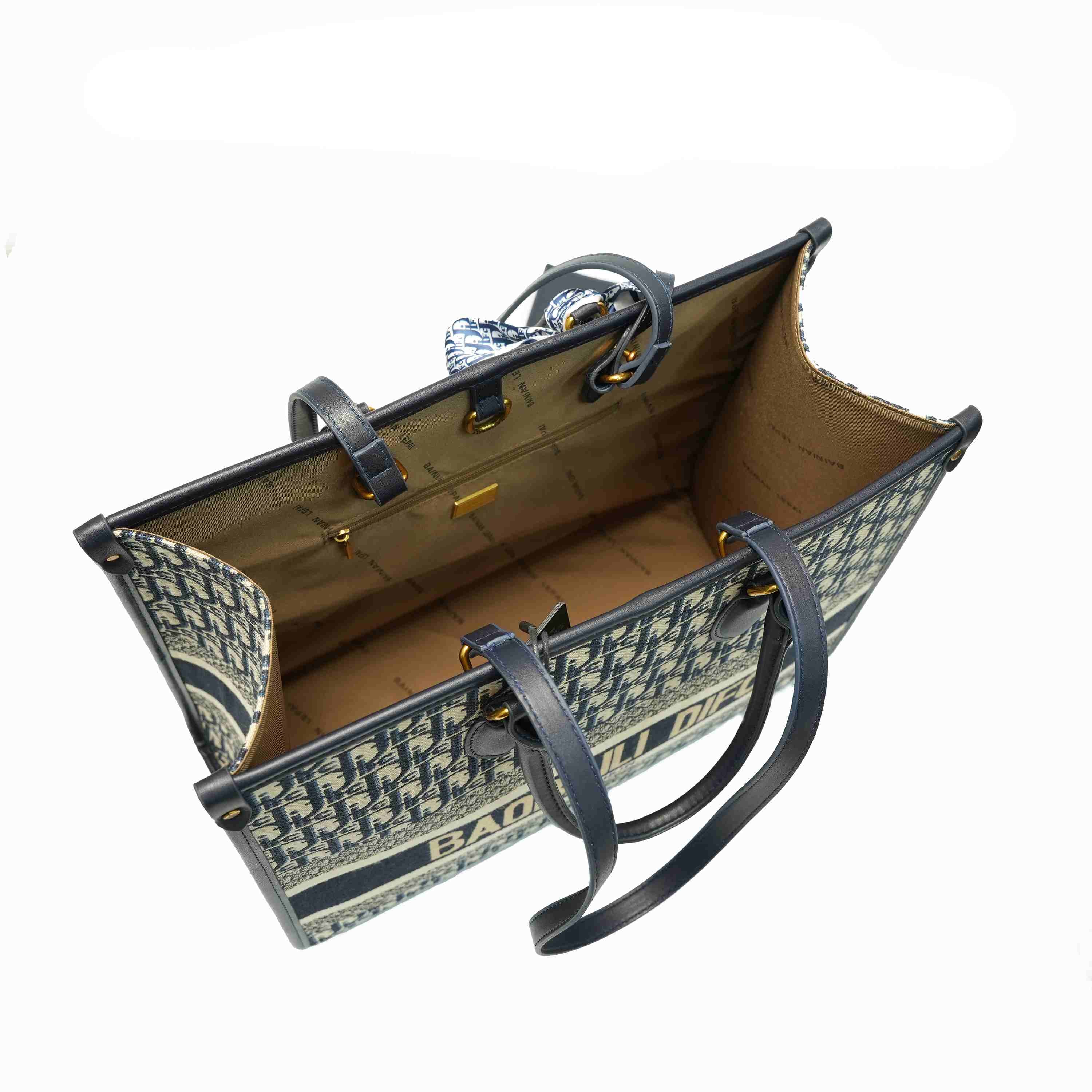 Bolso tote grande bordado