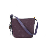 Purple bucket bag