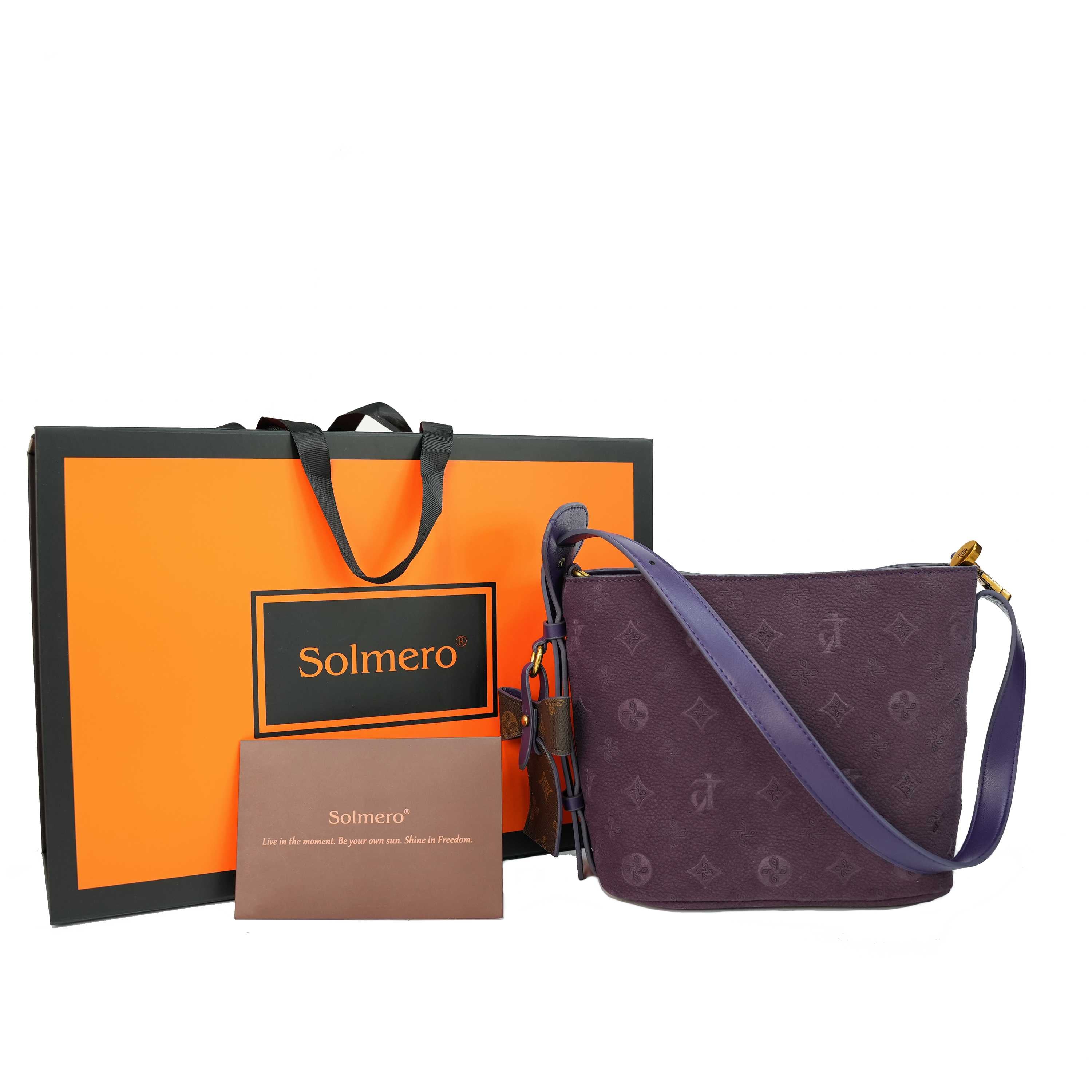 Bolso bombonera morado