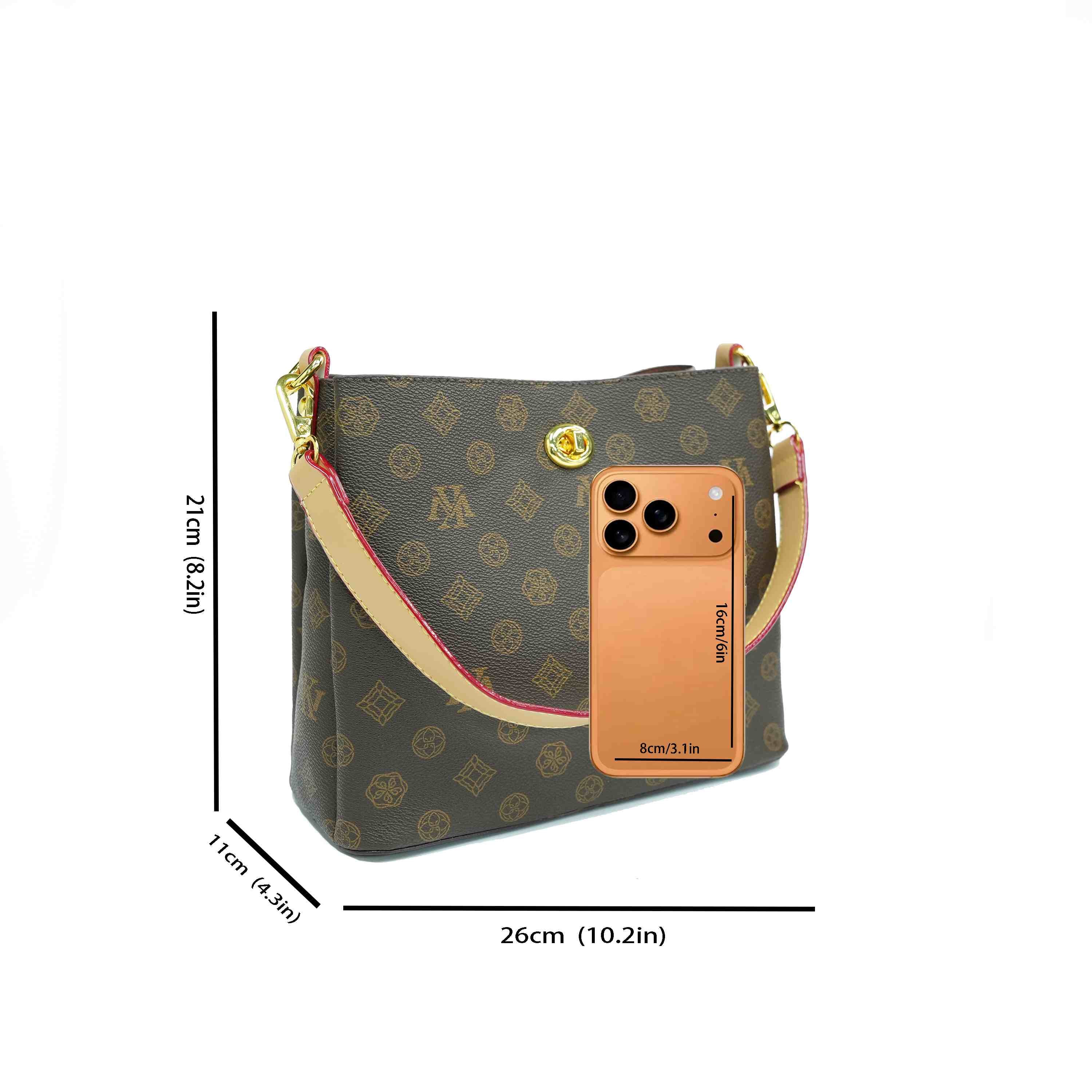 Large capacity bucket bag