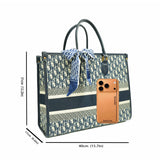 Bolso tote grande bordado