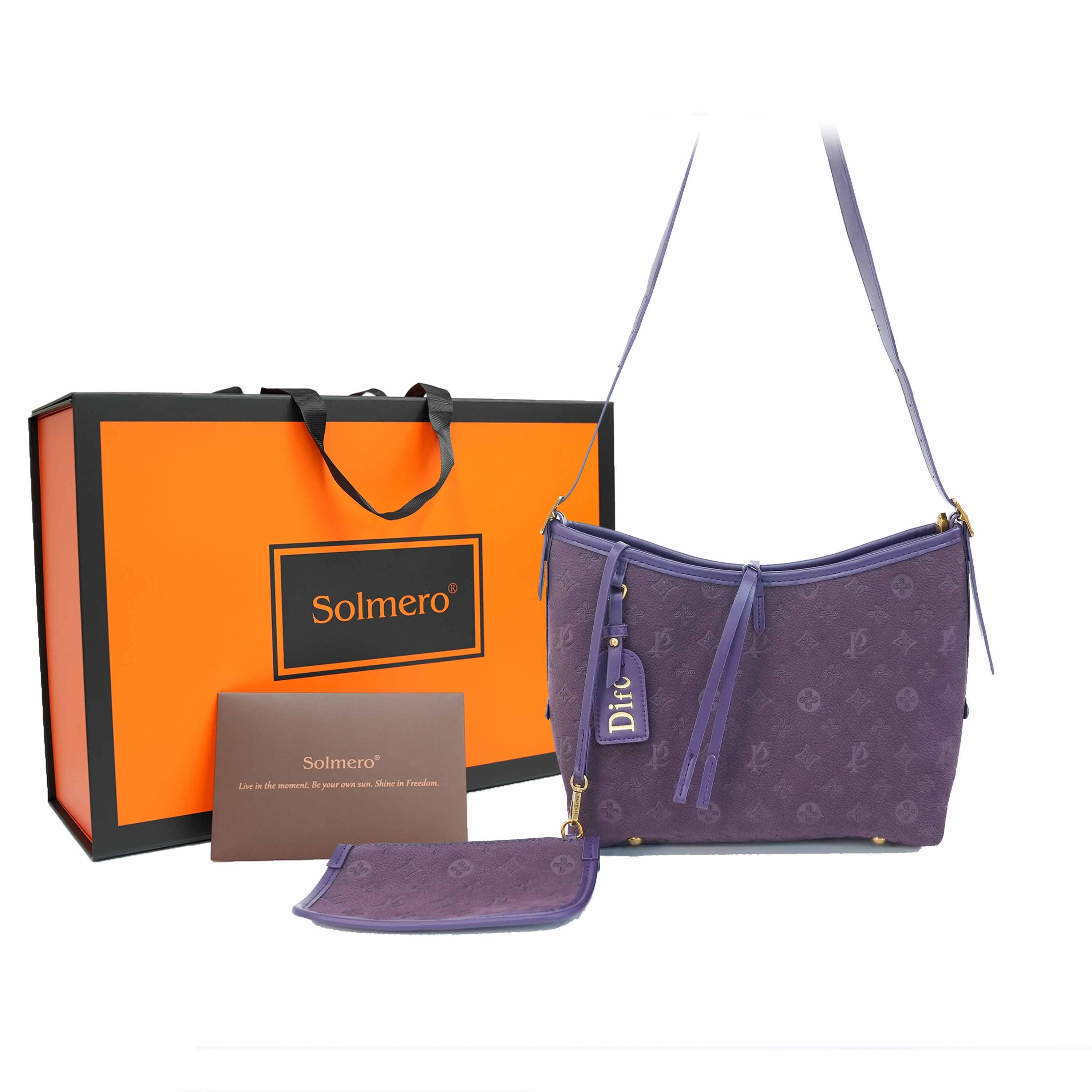 Bolso de hombro morado